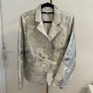 CAbi Ivory/Silver Blazer